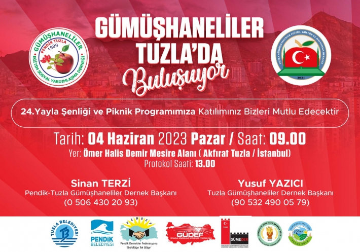 Gümüşhaneliler Tuzla’da Buluşuyor