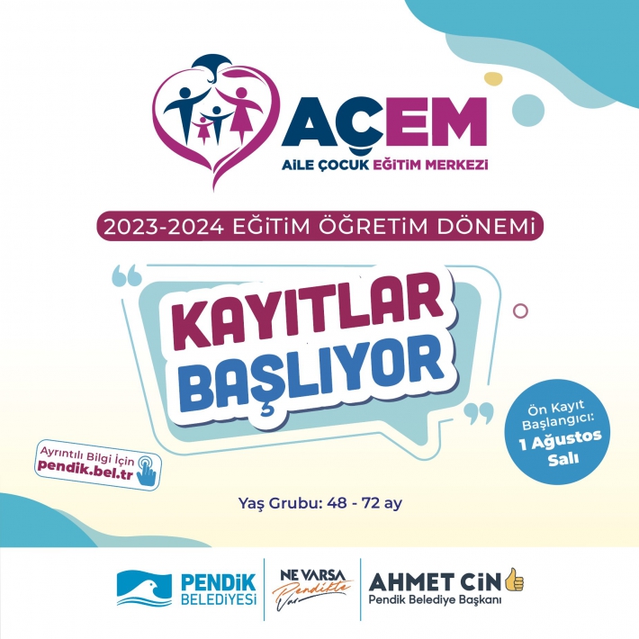Pendik AÇEM Kayıtları Başlıyor!