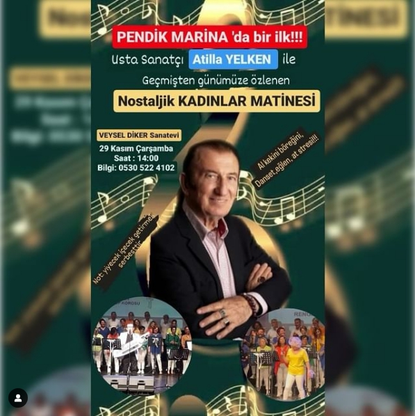 Atilla Yelken ile Nostaljik Kadınlar Matinesi 29 Kasım’da
