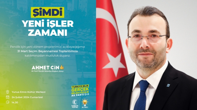 Ahmet Cin 24 Şubat’ta Projelerini Anlatıyor