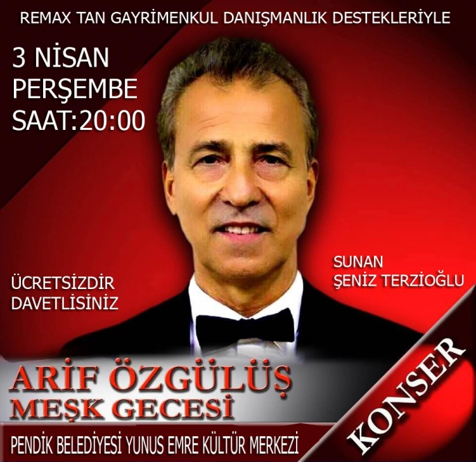 Arif Özgülüş Meşk Gecesi 3 Nisan’da
