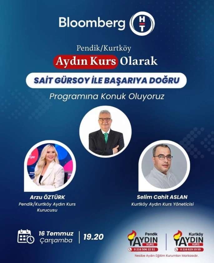 Aydın Kurs Pendik Kurtköy Kurucusu Arzu Öztürk Bloomberg HT’de