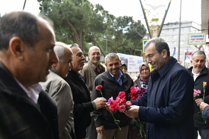 BAŞKAN AHMET CİN’DEN  YOĞUN SEÇİM MESAİ