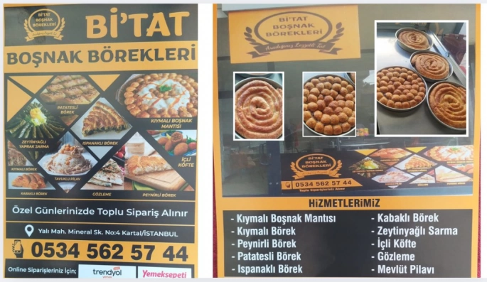 Bi'tat Boşnak Böreklerinden Ev Yapımı Lezzetler!