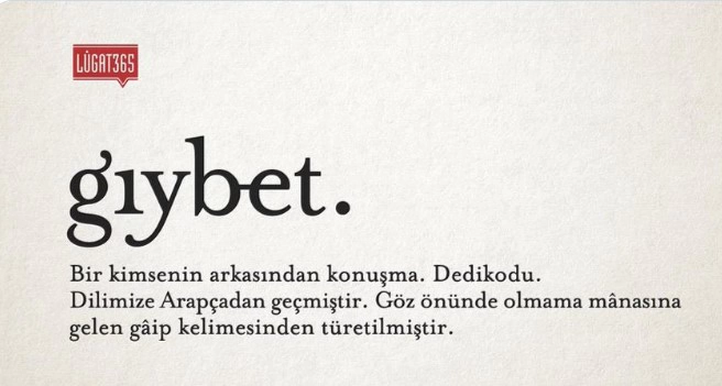 Gıybet Beş Yerde Günah Olmaz