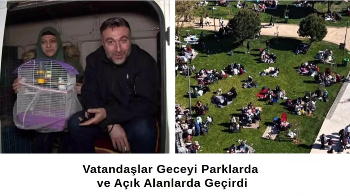 İstanbul Depremi Sonrası Pendikliler Geceyi Parklarda Geçirdi