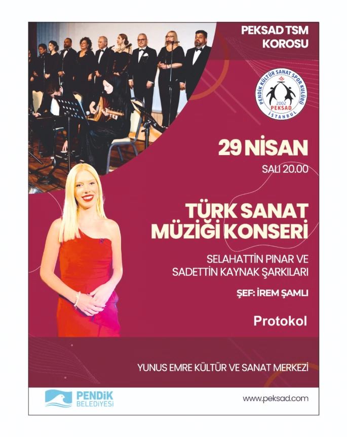 PEKSAD TSM Korosu 29 Nisan’da Sahne Alıyor