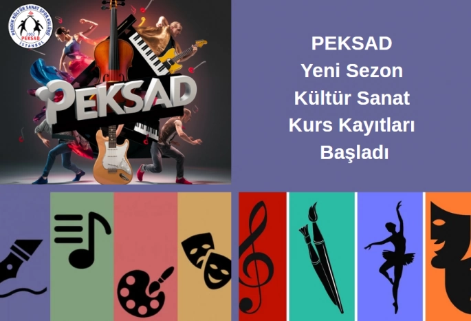 PEKSAD Yeni Sezon Kültür Sanat Kurs Kayıtları Başladı