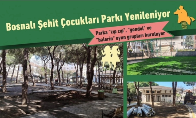 Pendik Bosnalı Şehit Çocukları Parkı Yenileniyor