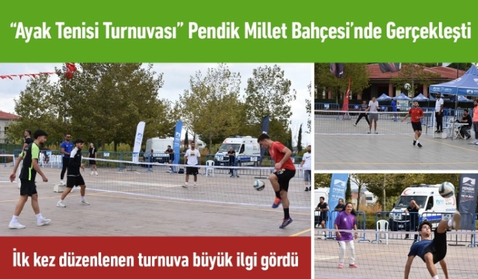 Pendik’te İlk Kez Ayak Tenisi Turnuvası Düzenlendi