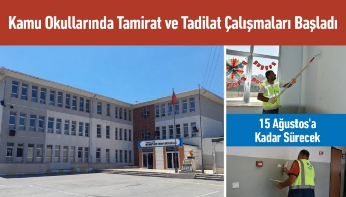 Pendik’te Kamu Okullarında Tadilat ve Boya Çalışmaları Başladı
