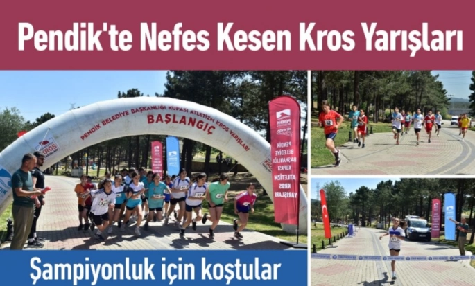 Pendik'te Kros Yarışları Nefes Kesen Mücadelelere Sahne Oldu