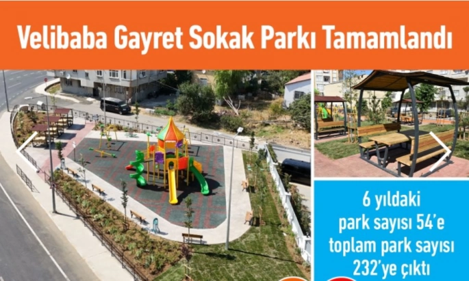 Pendik’te Velibaba Gayret Sokak Parkı’yla Toplam Park Sayısı 232 Oldu