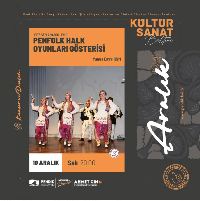 PENFOLK Halk Oyunları Gösterisi Bu Akşam Yunus Emre KM'de