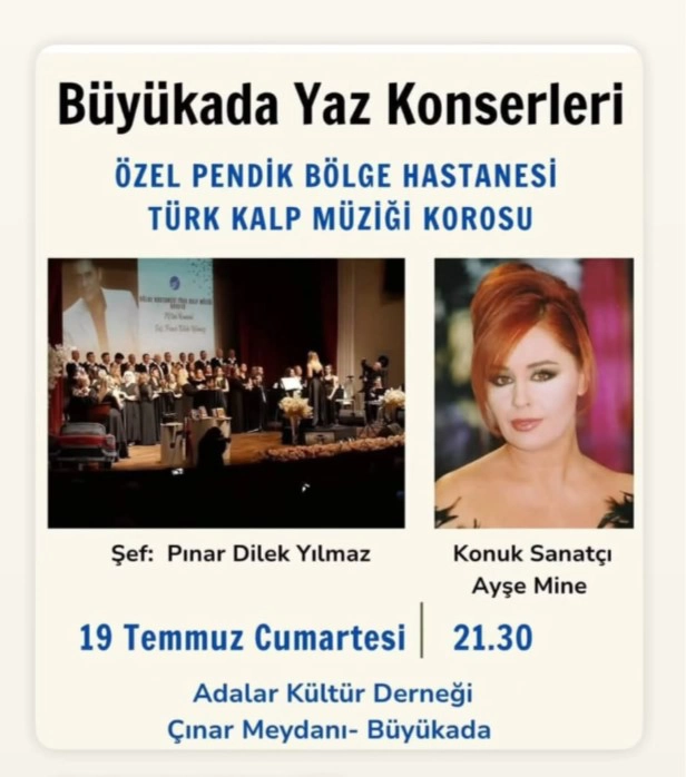 Türk Kalp Müziği Korosu Büyükada’da Sahne Alacak