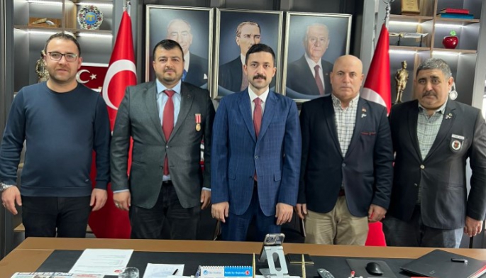 Türkiye Harp Malulü Gaziler, Şehit, Dul ve Yetimleri Derneği MHP Pendik İlçe Başkanı Kerim Kaya’ya Nezaket Ziyaretinde Bulundu
